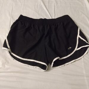 Champion DuoDry  Sport Short, sz L, Black & White 100% Polyester, pre-ow…